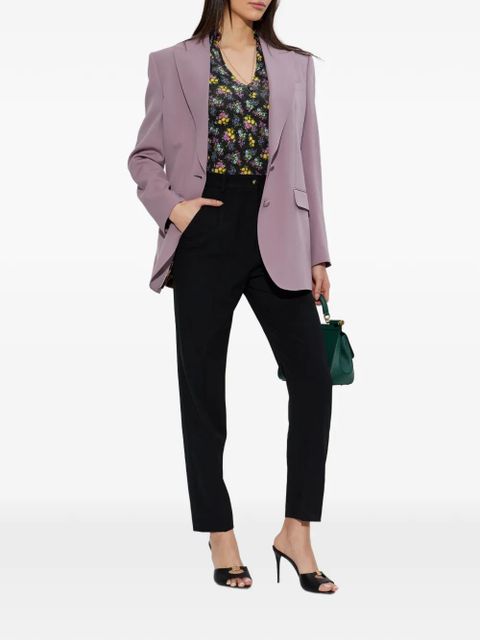 Dolce & Gabbana button-fastening V-neck blazer - Purple - zdjęcie produktu nr 2