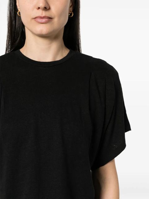 MARANT ÉTOILE Kyanza linen T-shirt - Black