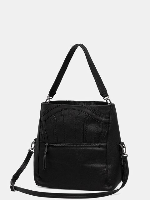 Desigual torebka EMBRO PATCH LOVERTY B kolor czarny 25WAXPAA