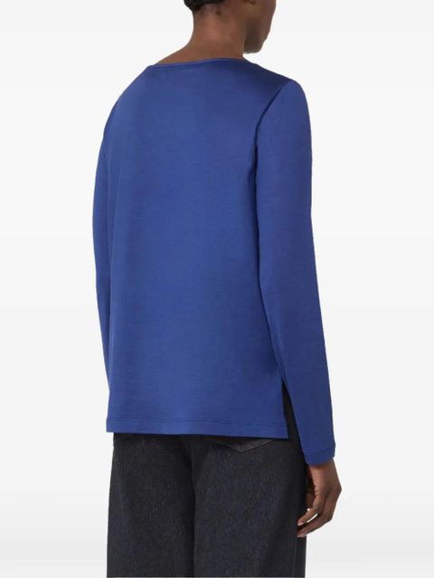 Max Mara long-sleeve T-shirt - Blue