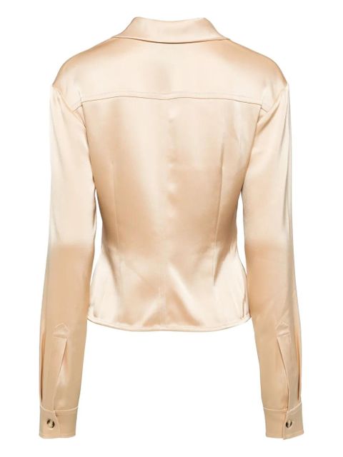Nanushka Gitta satin shirt - Gold - zdjęcie produktu nr 2