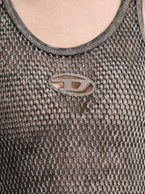 Diesel sukienka bawełniana MAEVE-UTLT kolor szary maxi prosta A18534.0HGBA