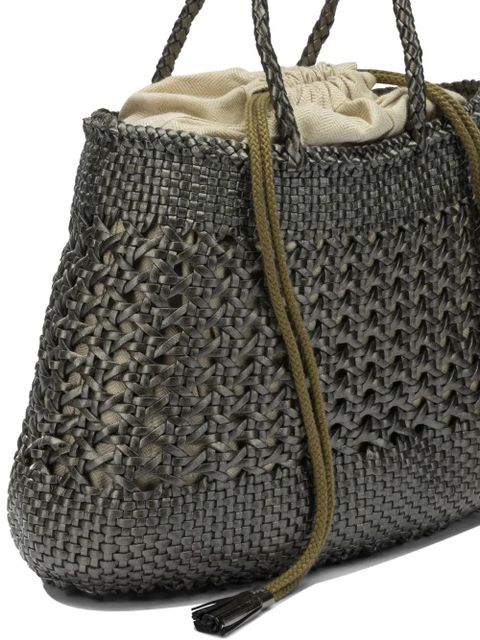DRAGON DIFFUSION Santa Cano woven leather tote bag - Green
