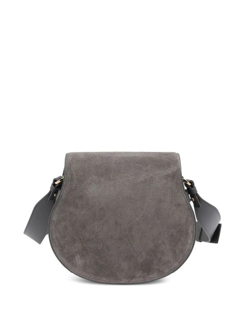 Chloé Marcie suede crossbody bag - Grey - zdjęcie produktu nr 2