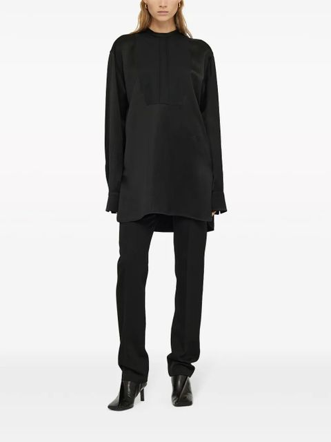 Jil Sander Thursday P.M. linen-blend shirt - Black - zdjęcie produktu nr 2