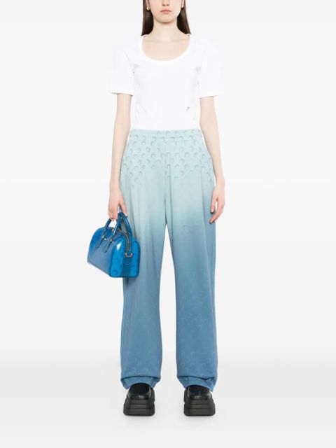 Marine Serre faded-moon fleece track pants - Blue - zdjęcie produktu nr 2