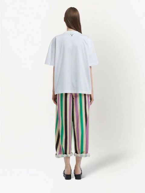 Prada mermaid-print jersey T-shirt - White - zdjęcie produktu nr 2