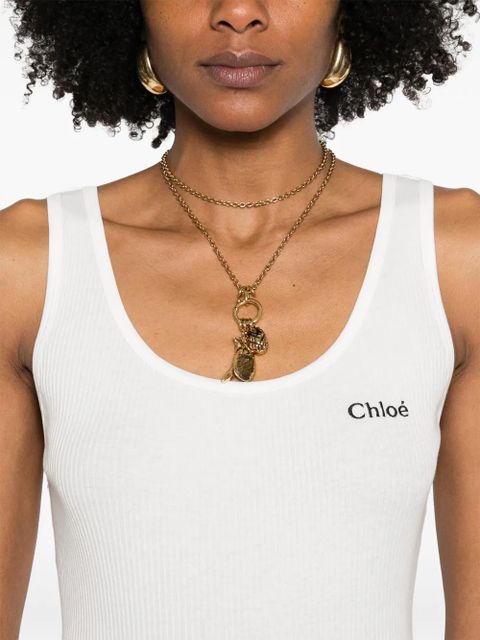 Chloé jersey tank top - White