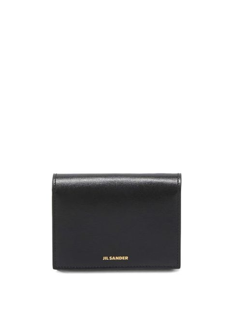 Jil Sander logo-stamp leather card holder - Black - zdjęcie produktu nr 1