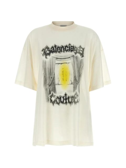 Balenciaga Salon De Couture jersey T-shirt - Neutrals - zdjęcie produktu nr 1