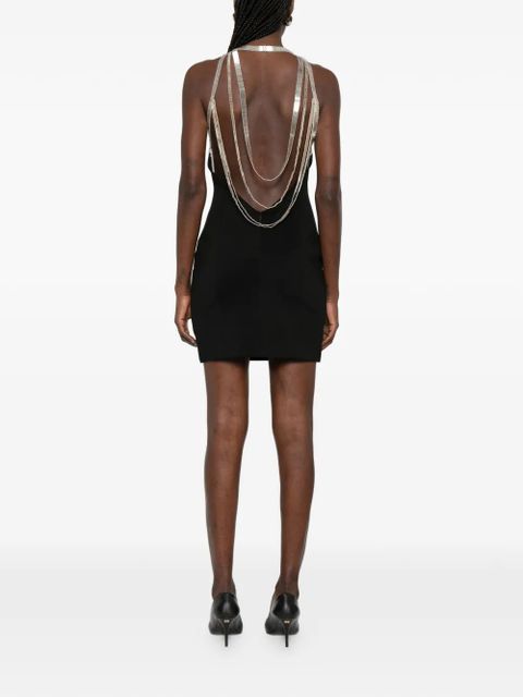 The Attico halterneck dress - Black