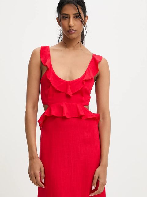 Answear.LAB sukienka z lnem - zdjęcie produktu nr 2