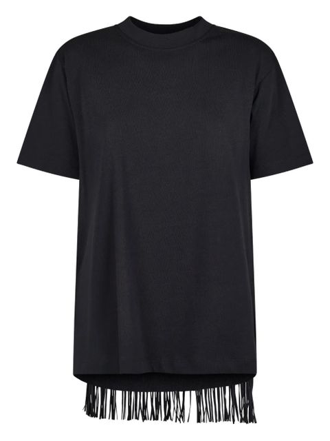 Sportmax fringe-detail T-shirt - Black - zdjęcie produktu nr 1