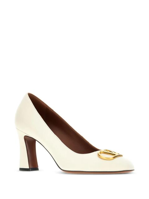 Valentino Garavani 80mm VLogo block-heel pumps - Neutrals