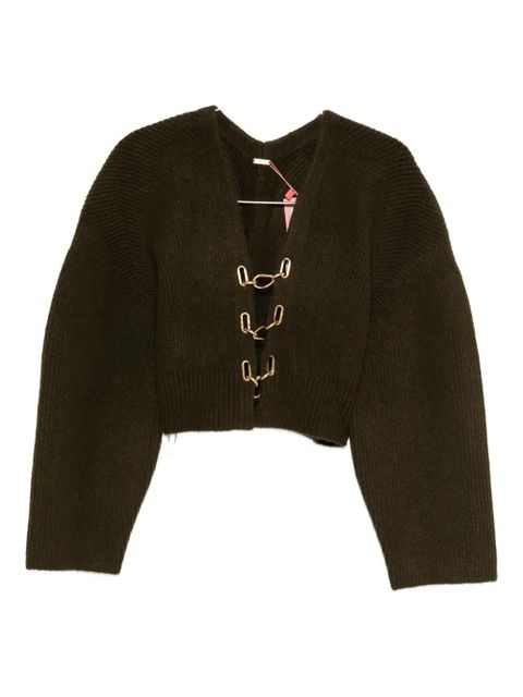 Cult Gaia Mayalu hook-detail cardigan - Green