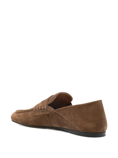 SANDRO suede loafers - Brown