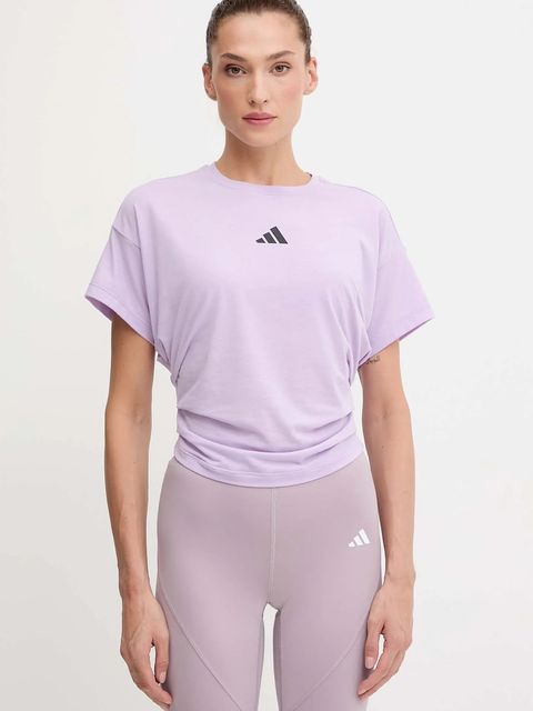 adidas Performance t-shirt treningowy Power damski kolor fioletowy JX1191