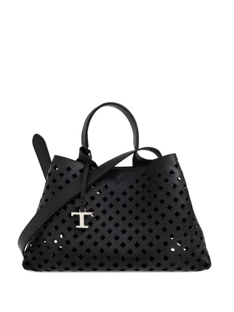 Tod's Micro Apa perforated-leather tote bag - Black - zdjęcie produktu nr 1