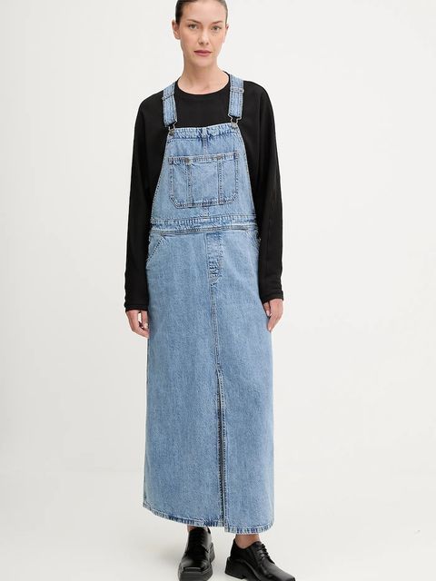 G-Star sukienka jeansowa kolor niebieski maxi prosta D27734.D536 - zdjęcie produktu nr 1