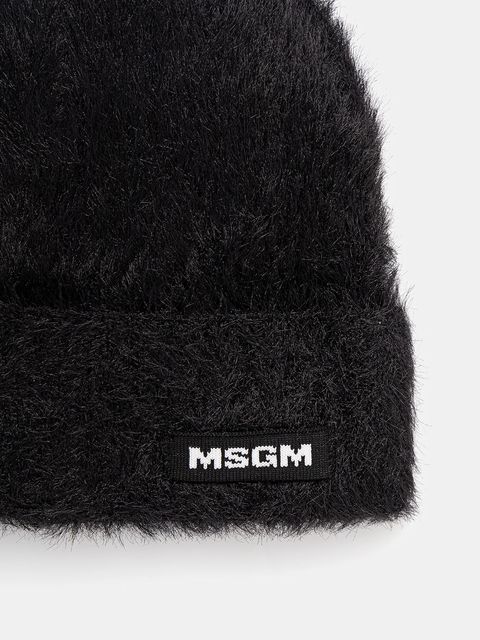 MSGM czapka z domieszką wełny kolor czarny 3941MDL12.257751