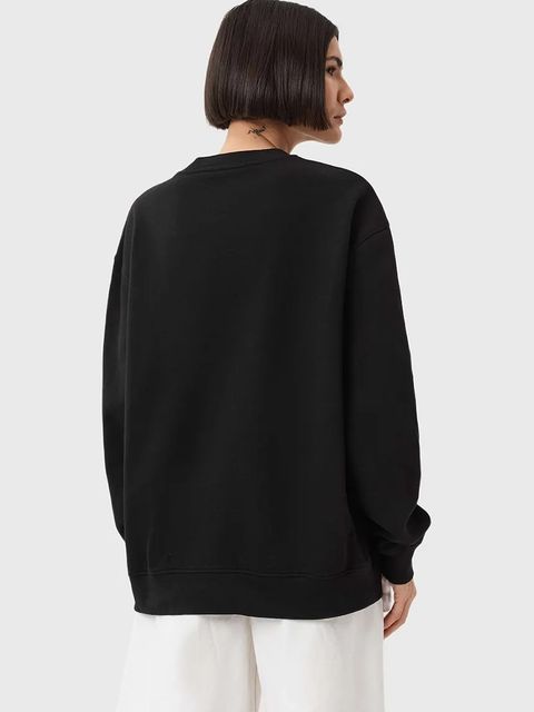 AllSaints bluza bawełniana ANIA damska kolor czarny wzorzysta W144JD