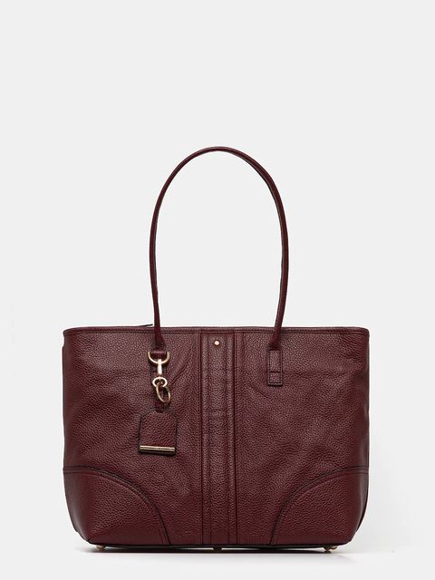 Geox torebka skórzana MIEREILLE kolor bordowy D56ZPA 00046 - zdjęcie produktu nr 1