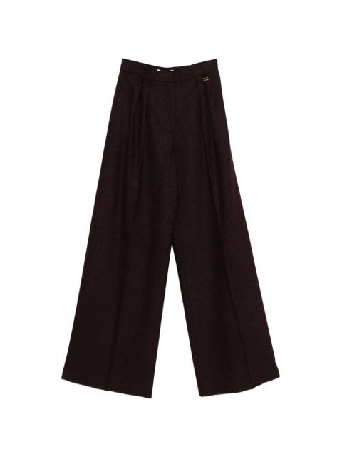 Weekend Max Mara pleated wide-leg trousers - Purple - zdjęcie produktu nr 1