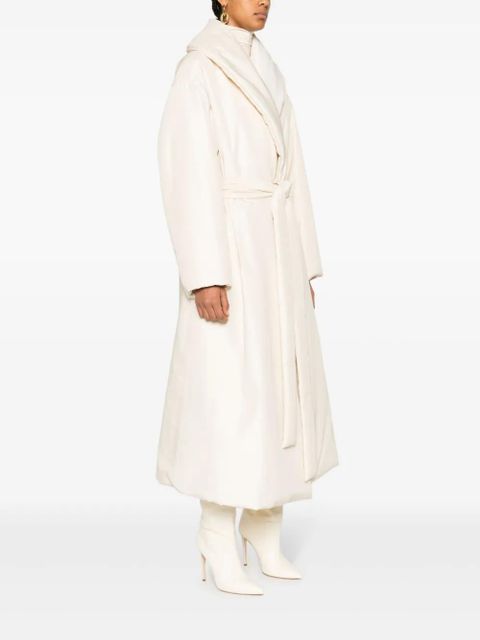 The Row Francine tied-waist coat - Neutrals