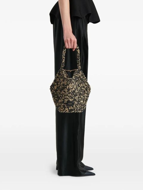 KHAITE logo-patch tote bag - Black - zdjęcie produktu nr 2