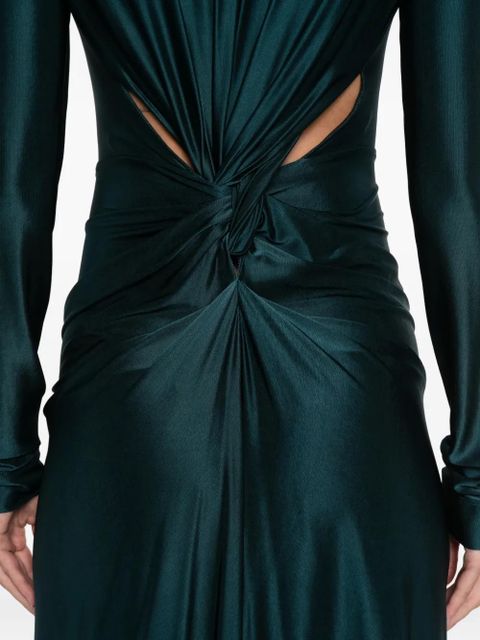 Victoria Beckham Cut-Out long-sleeve maxi dress - Blue