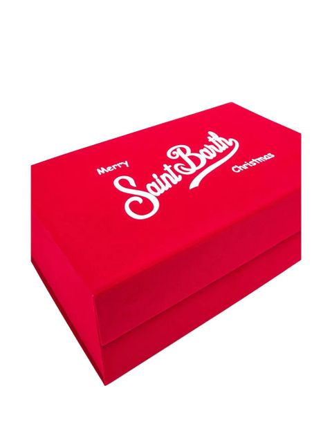 MC2 Saint Barth embroidered beanie pouch (set of two) - Black