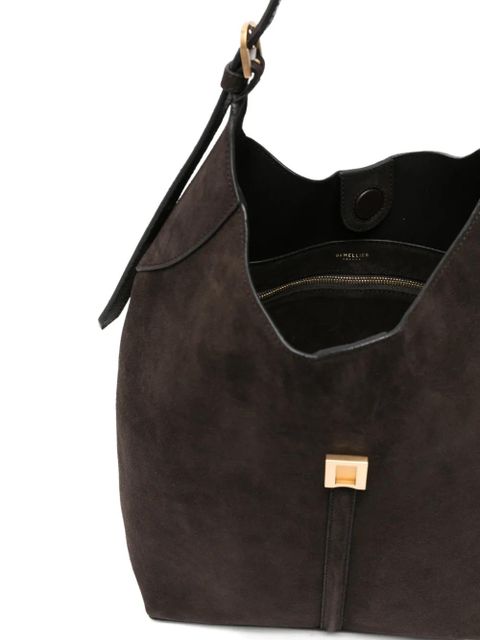 DeMellier large Siena suede bucket bag - Brown