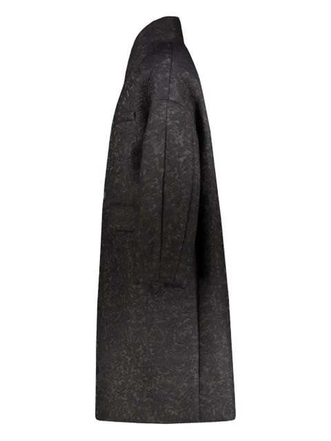 Maison Margiela jacquard coat - Black