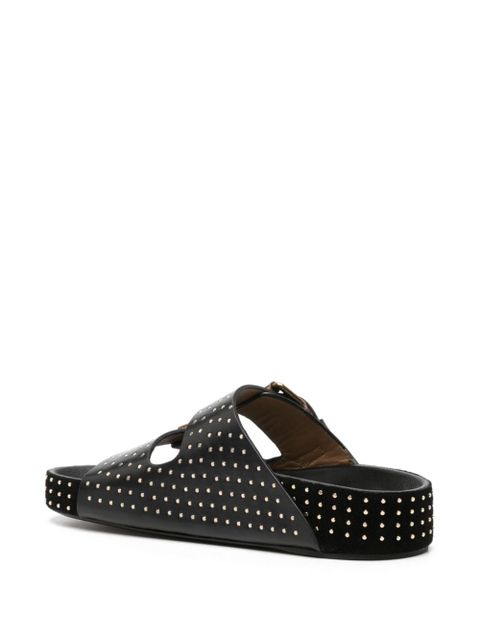 ISABEL MARANT Lennyo leather sandals - Black