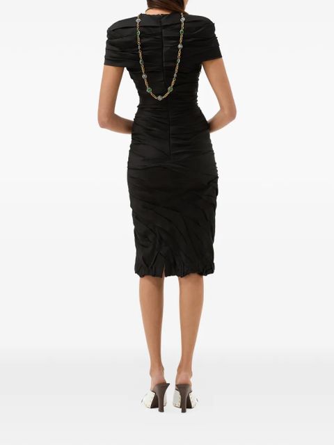 Versace pleated mini dress - Black