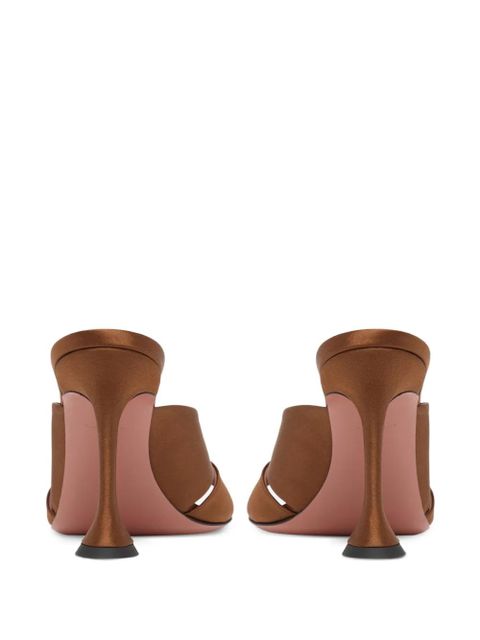 Amina Muaddi Salma cross-over pumps - Brown - zdjęcie produktu nr 2