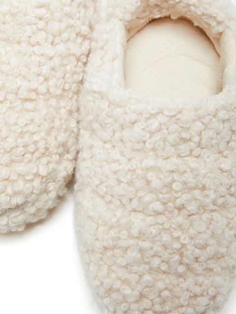 Moon Boot faux-curly-fur slippers - Neutrals