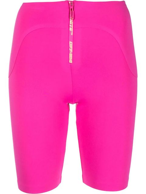 Off-White logo zip cycling shorts - Pink - zdjęcie produktu nr 1