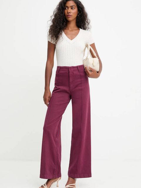 Answear.LAB bluzka damska kolor beżowy gładka