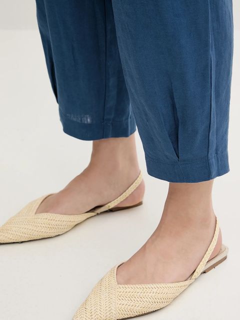 United Colors of Benetton spodnie lniane