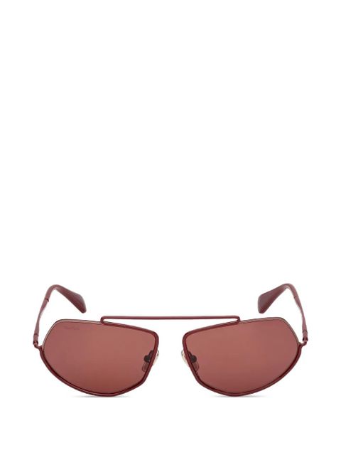 Max Mara Eyewear brow-bar geometric-shape sunglasses - Red - zdjęcie produktu nr 1