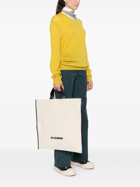 Jil Sander logo-print tote bag - Neutrals - zdjęcie produktu nr 2
