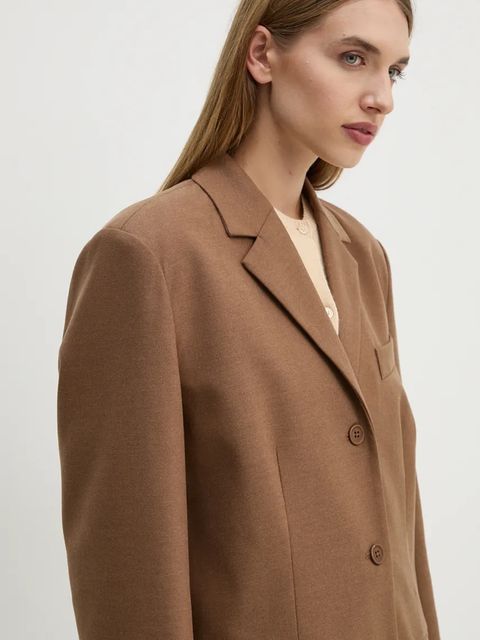 2NDDAY marynarka Harry kolor brązowy jednorzędowa gładka 2245115120