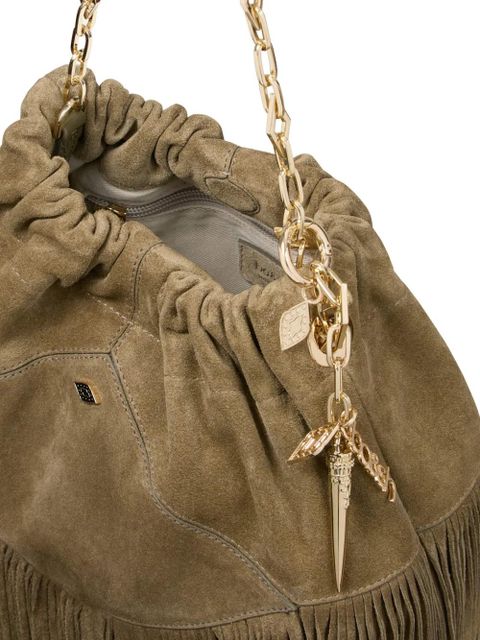 Ba&Sh June fringe-detail shoulder bag - Brown