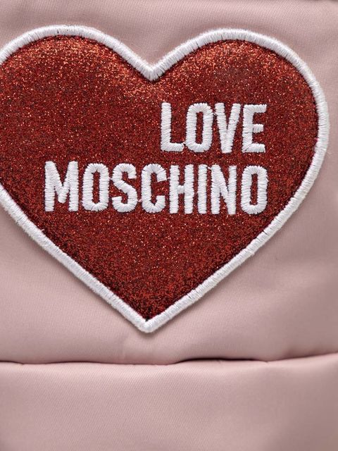 Love Moschino śniegowce kolor różowy