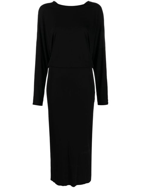 KHAITE The Trina open-back midi dress - Black - zdjęcie produktu nr 1