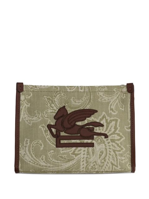 ETRO paisley-print clutch bag - Green - zdjęcie produktu nr 1