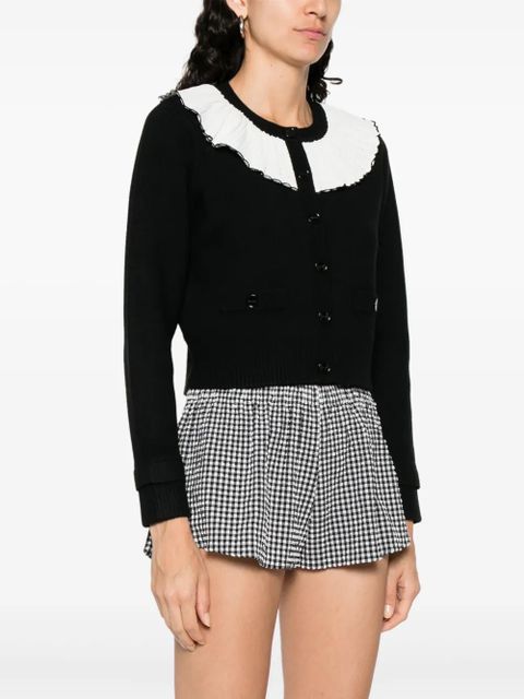 SANDRO two-tone cardigan - Black