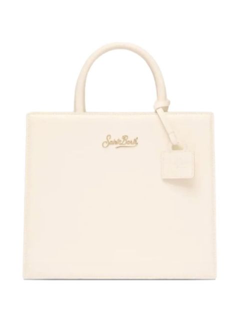MC2 Saint Barth mini leather tote bag - White - zdjęcie produktu nr 1