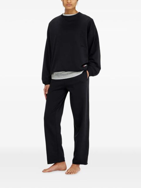 Diesel Peached raw-hem cotton sweatshirt - Black - zdjęcie produktu nr 2